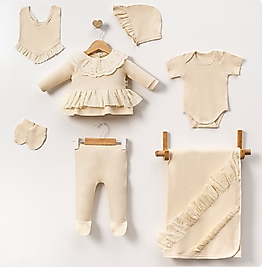 KIZ ELEGANT 7'Lİ SET KREM