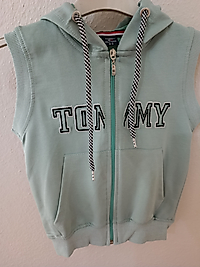 KOPÜŞONLU UNISEX ÇOCUK YELEK (MİNT)