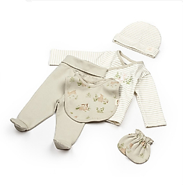 UNİSEX 5' Lİ SET EKRU-YEŞİL