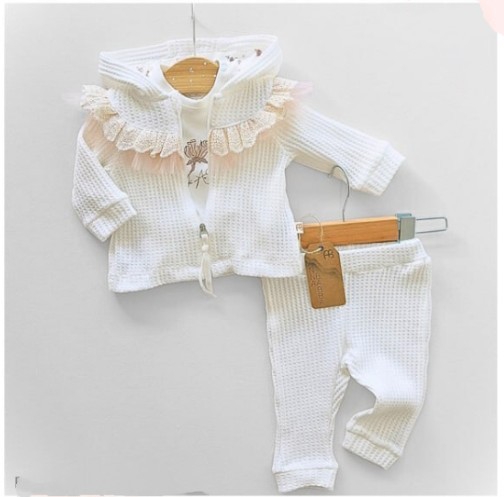 KIZ SPECİAL 3'LÜ TAKIM EKRU