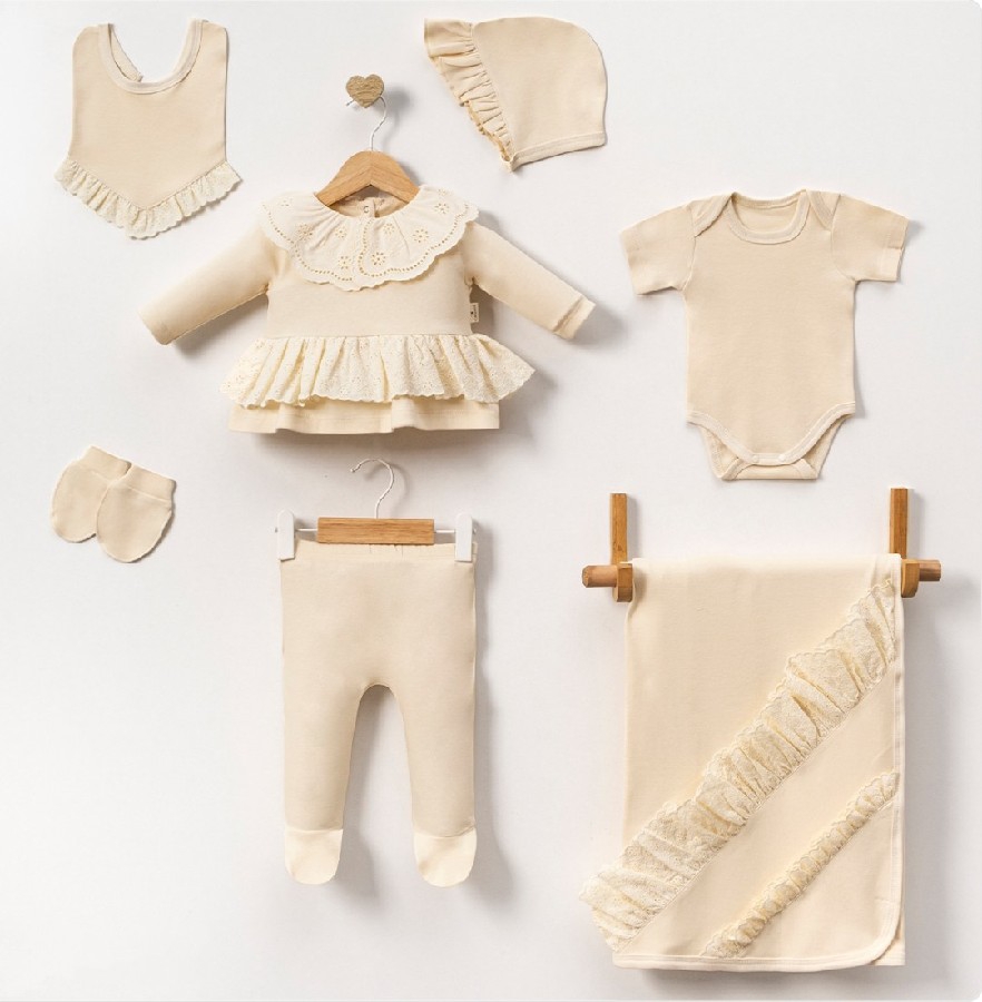 KIZ ELEGANT 7'Lİ SET KREM