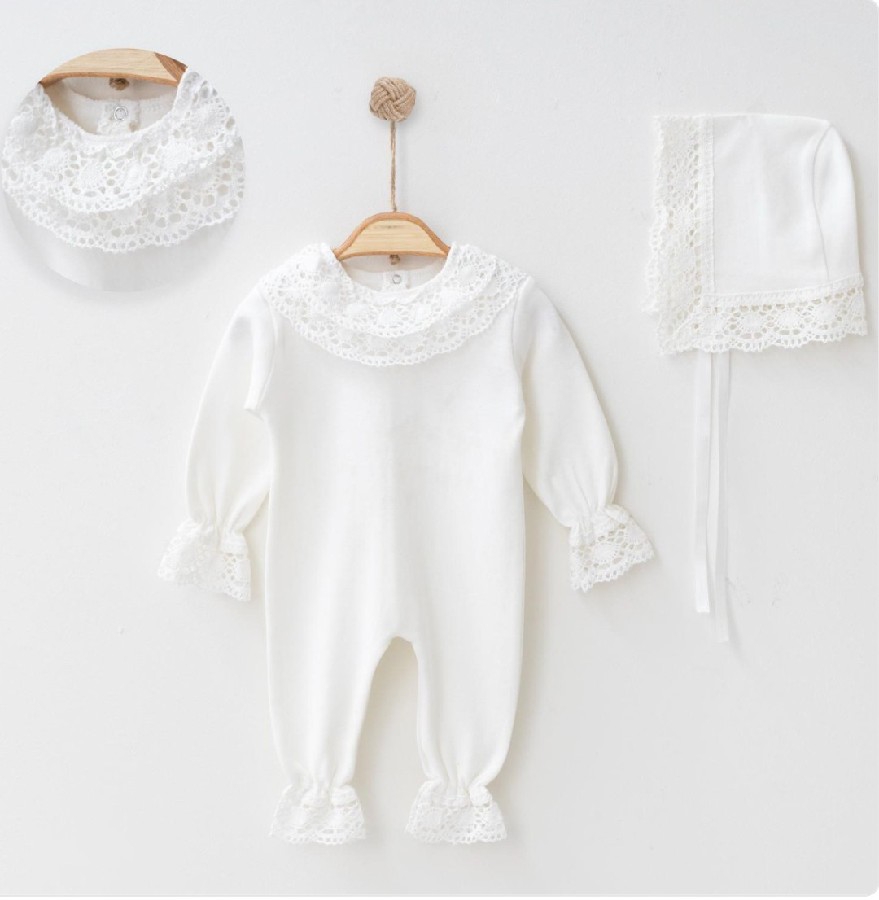 KIZ DANTELLİ TULUM EKRU