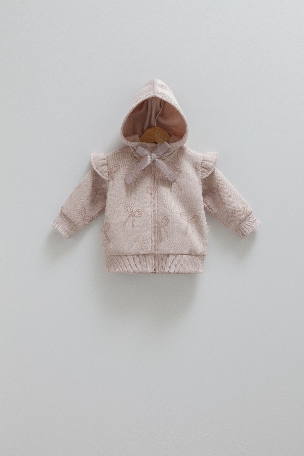 KIZ MEVSİMLİK HIRKA VİZON