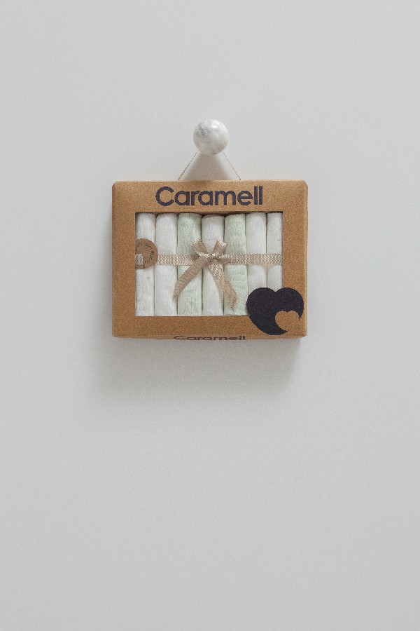 BEBEK AĞIZ MENDİLİ 7'Lİ YEŞİL