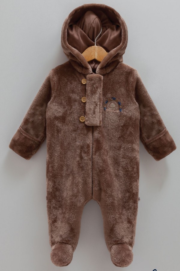 ERKEK BEBEK KAHVE PELUŞ TULUM