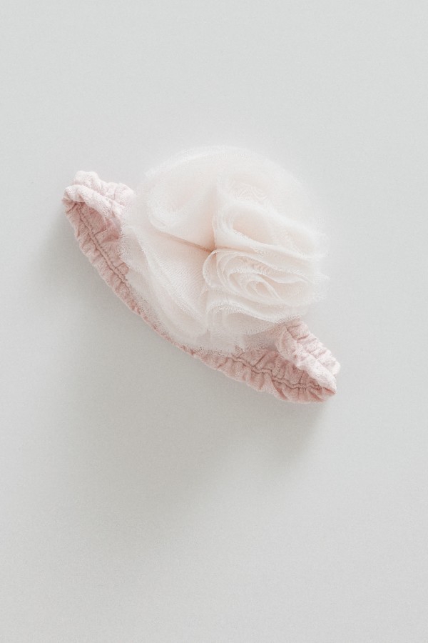 BANDANA TÜLLÜ PEMBE