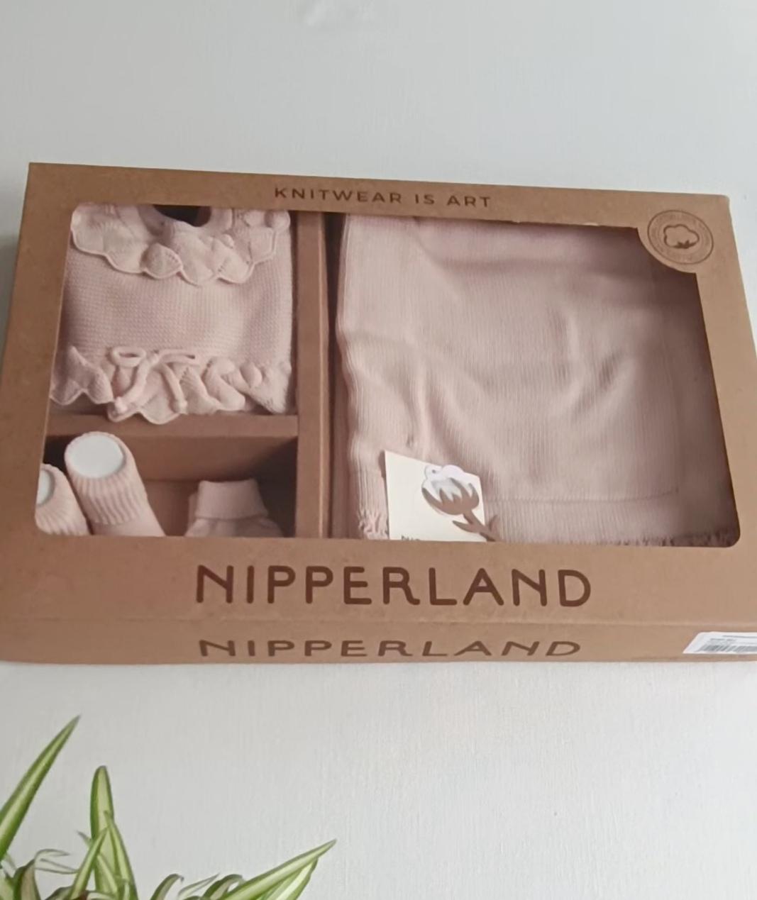 NIPPERLAND KIZ LİNKSLİ BEJ TRİKO SET