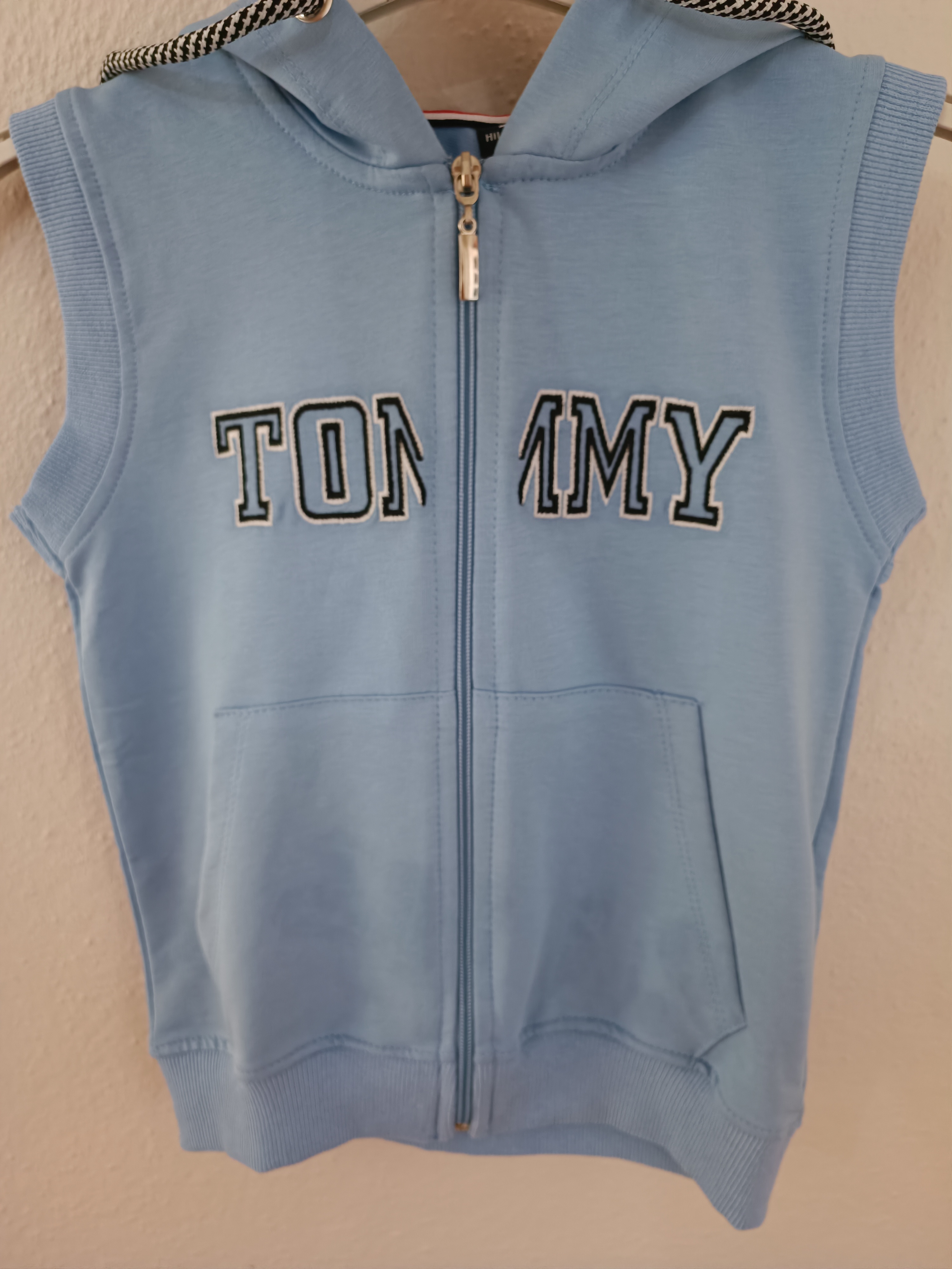 Kapüşonlu fermuarlı çocuk yelek